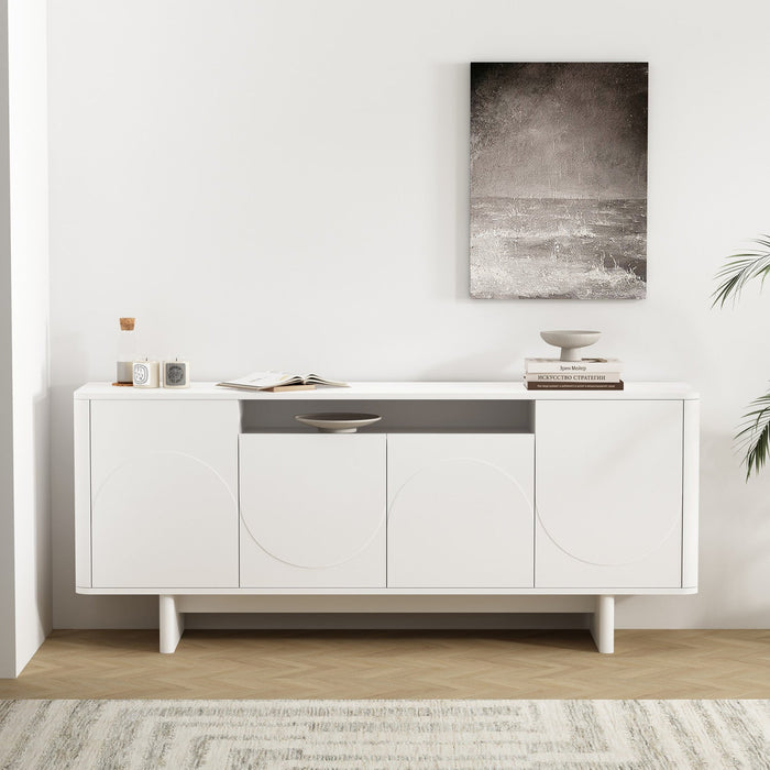 Ella Modern 71\" Sideboard in White 