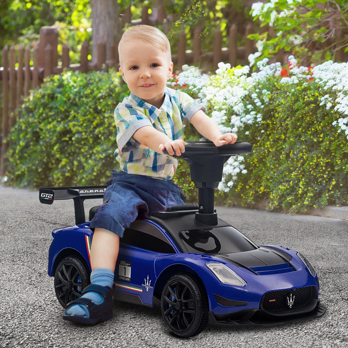 Qaba Maserati Gt2 Licensed Sit To Stand Baby Car, Ride On Toy For Toddlers, Kids Sliding Car Style W