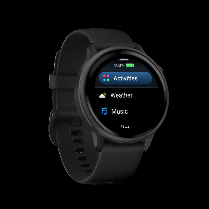 Garmin Vivoactive 6 Slate Black Health Smartwatch - Wellness Tracker, Body Battery Monitoring, Sleep Coach, Sports Apps, Garmin Pay, Music Storage