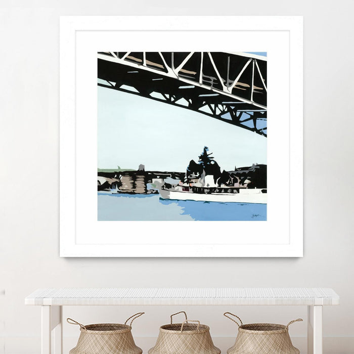 \"To The Cut\" Matted and Framed White 30x30 Wall Art