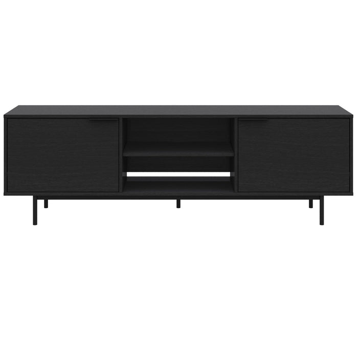 Nordika Hamilton 70\" TV Stand with 2 Storage Cabinets - Black 