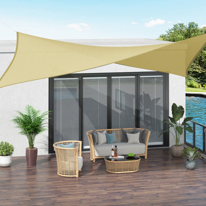 Outsunny Rectangle 10' X 13' Canopy Sun Sail Shade Garden Cover Uv Protector Outdoor Patio Lawn Shel