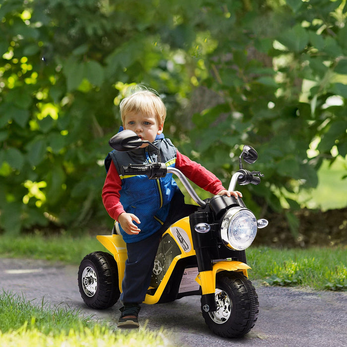 Aosom Kids Electric Motorcycle 6v Battery Powered Ride-On Ride-on Dirt Bike 3-wheels Motorbike With 