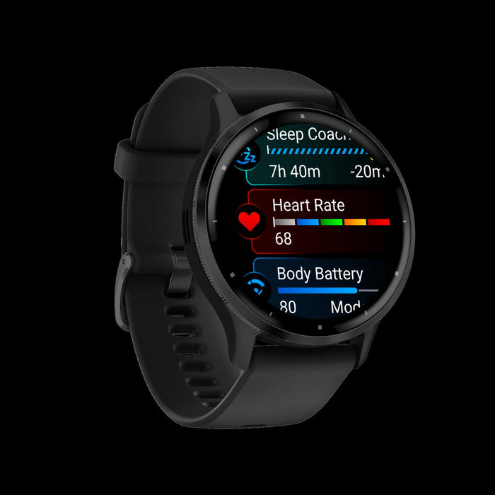 Garmin Venu® 3 Gps Smartwatch - Health Tracker W/14 Days Battery Life, 45mm - Black Case