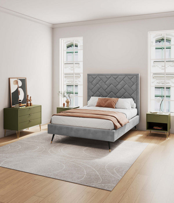 Dumbo Modern 2-Piece Dresser Set in Olive Green 