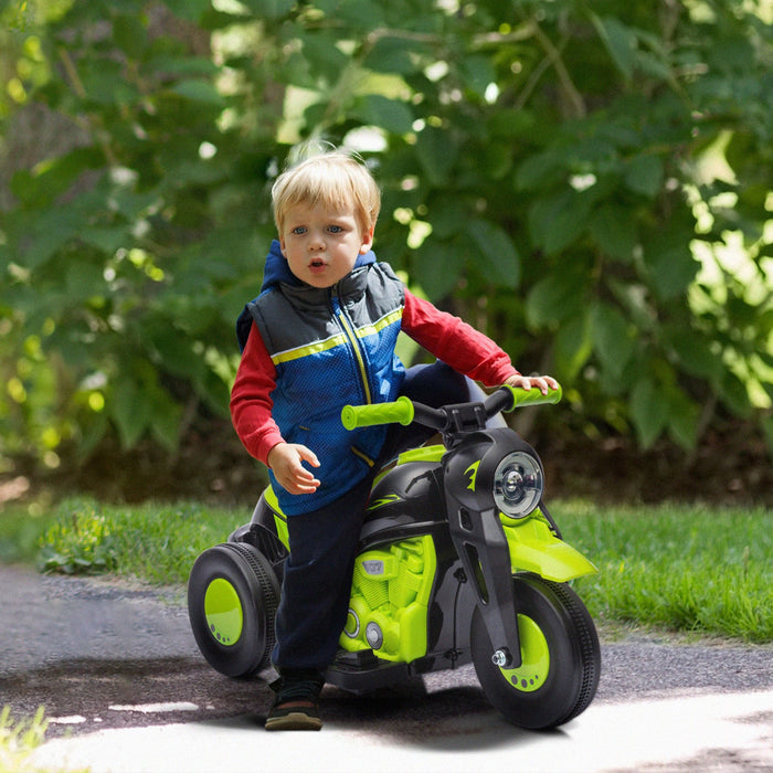 Qaba Electric Bike, Powered Ride-On Bubble Car, 3 Wheels 6v Battery Powered Electric Motorcycle For 