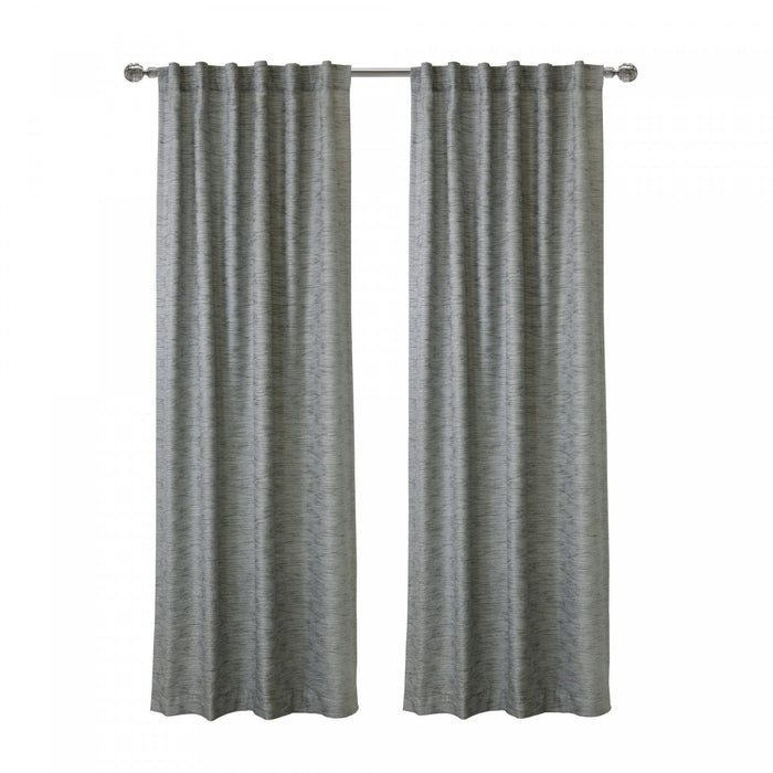 Habitat Odessa Grey Light Filtering Dual Header Curtain Panel - 52 x 84