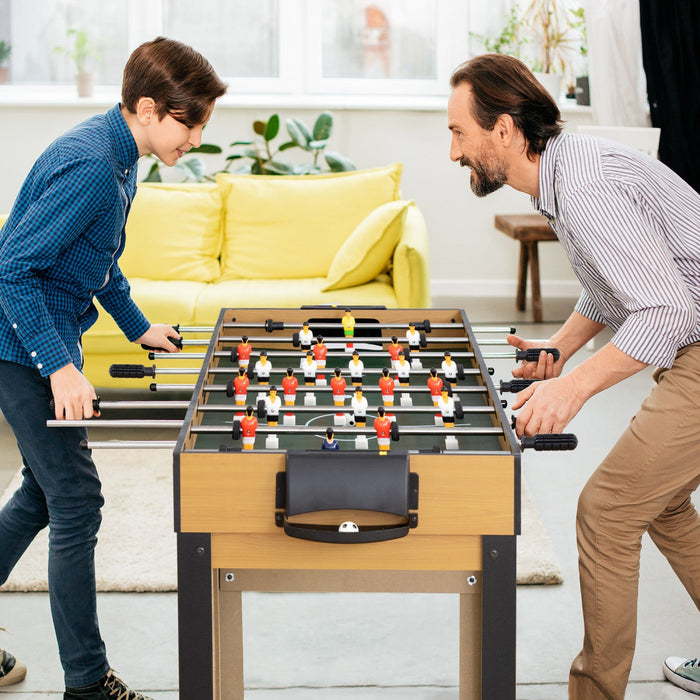 Soozier 43'' 4-in-1 Multi-gaming Table, Tabletop Billiards Hockey Table Tennis Foosball Game, Easy S