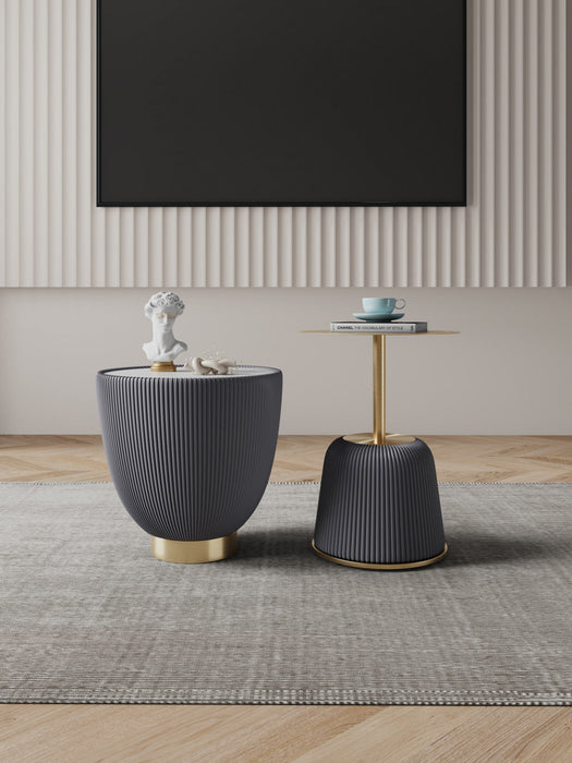 Anderson Modern 2-Piece End Table in Gray 