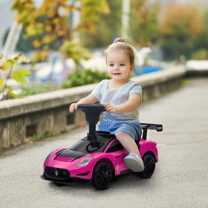 Qaba Maserati Gt2 Licensed Sit To Stand Baby Car, Ride On Toy For Toddlers, Kids Sliding Car Style W