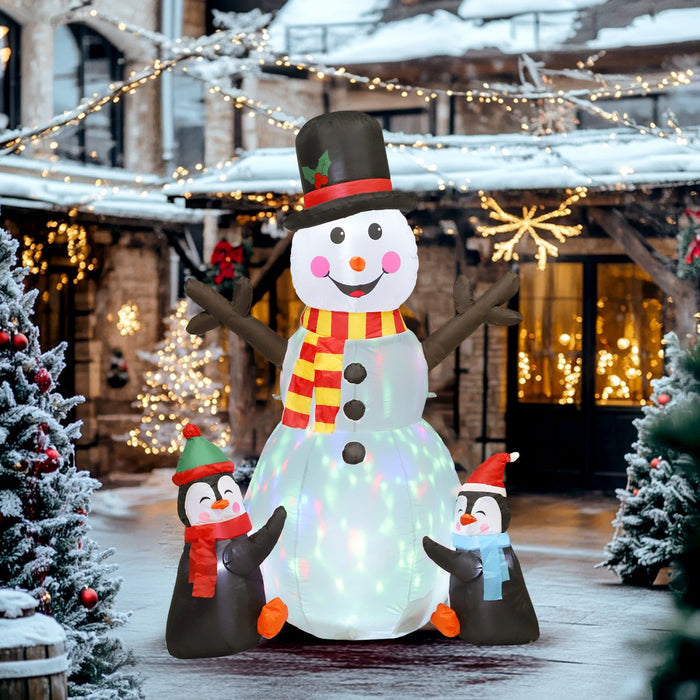 Outsunny 6FT Christmas Inflatables Snowman, Christmas Inflatable Decoration