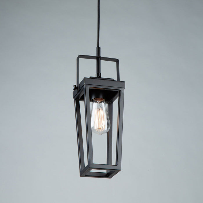 Carriage 1-Light Black Pendant II 