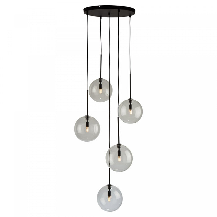 Pinpoint 5-Light Black Pendant 