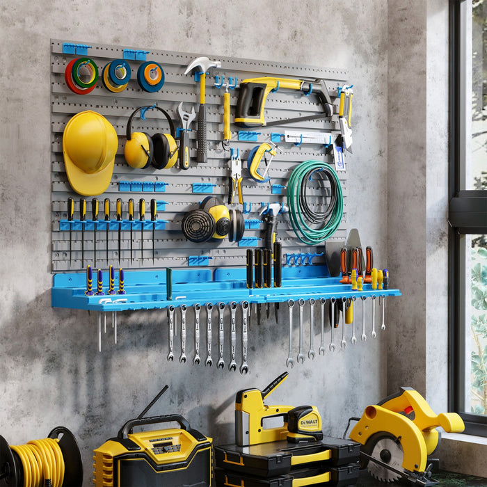 Durhand 54 Piece Wall Mounted Tool Organizer With 50 Hooks