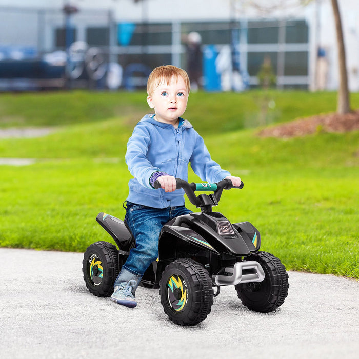 Aosom Kids Atv, 6v Battery Powered Ride-On Electric Car For Kids, Toddler Quad 4 Wheeler With Forwar