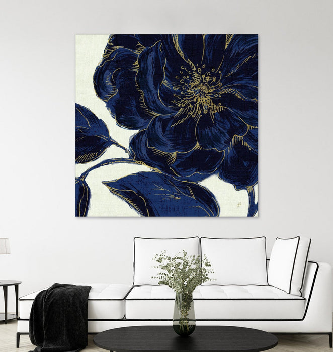 \"Indigo Garden Ii\" Giant Art 54x54 Wall Art