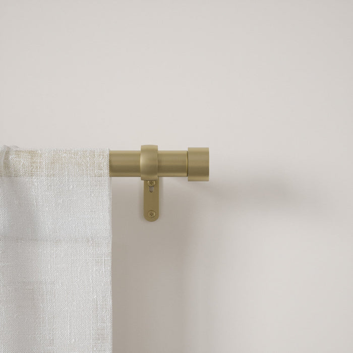 Umbra Cappa Gold Expandable 1\" Curtain Rod - 66\"-120\" 