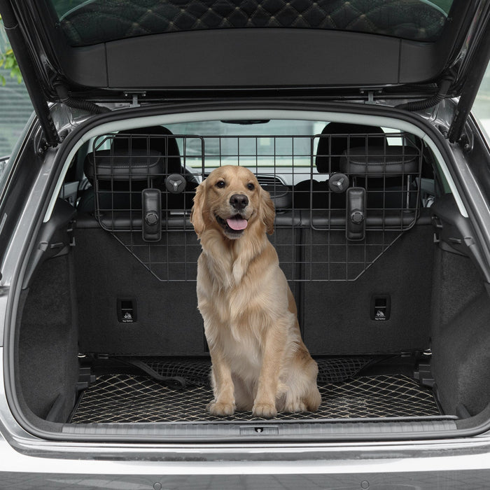 Pawhut 35.5\" - 47\" Vehicle Pet Barrier, Adjustable Dog Fence For Car Suv Truck, Universal Fit Expand