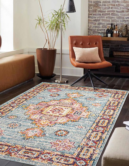 Lotus Blue Rug 5'0\" x 8'0\" 