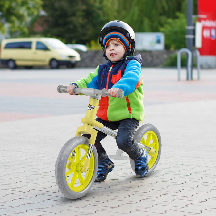 Honeyjoy 12" Balance Bike 2 Wheels Children's Bicycle With Adjustable Seat Green