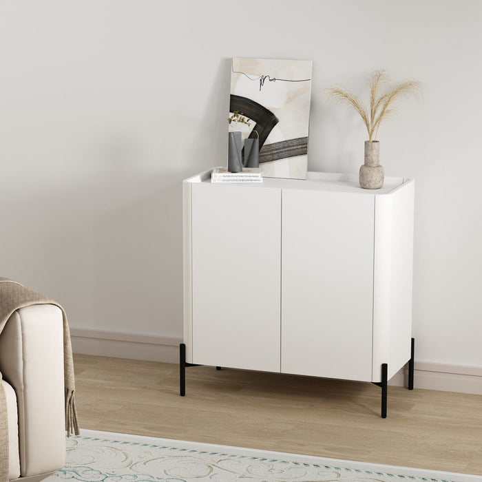 Abbey Modern 32\" Accent Cabinet in White 