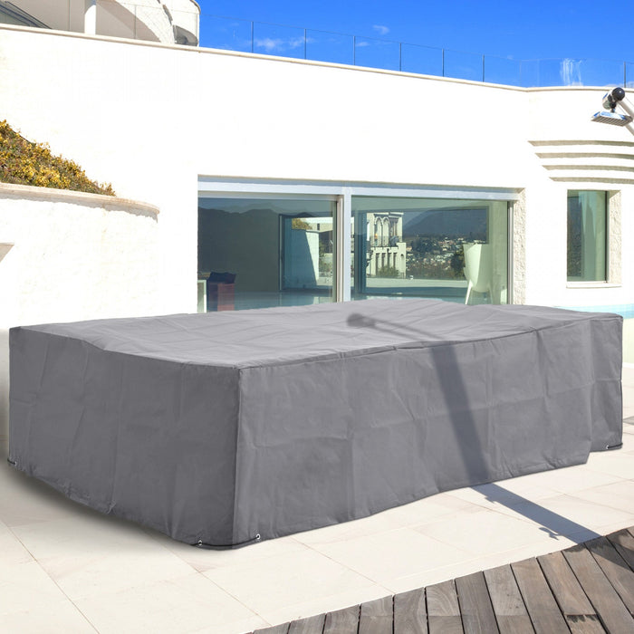 Outsunny 97" X 65" X 26" Outdoor Patio Furniture Cover, Waterproof, Grey