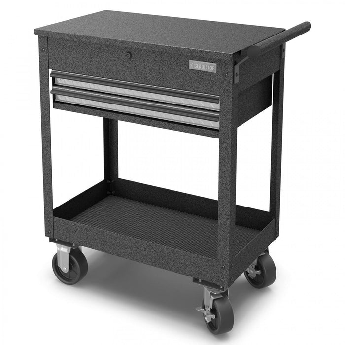 Gladiator 2-Drawer Utility Cart - Silver Tread