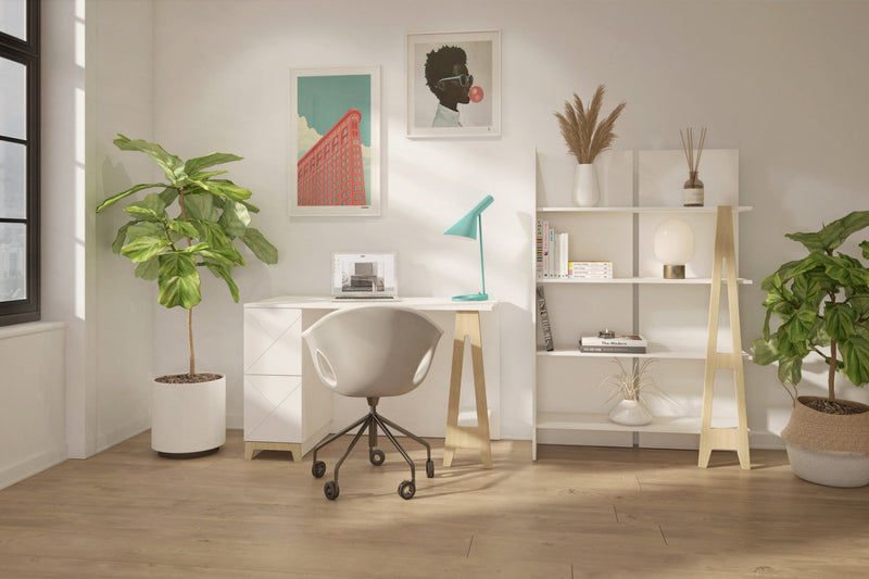 Nordika Atypik Bookcase - White 