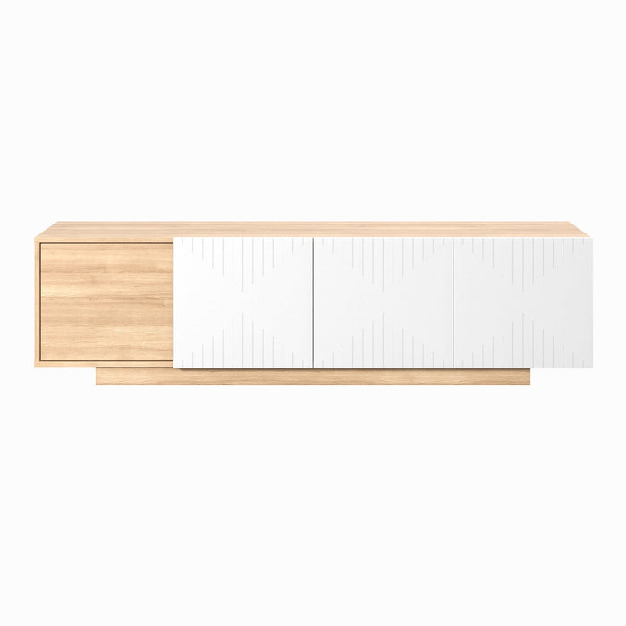 Nordika Riva 72\" TV Stand - Natural Maple