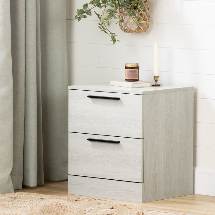 Step One Essential 2-drawer Nightstand - Winter Oak 