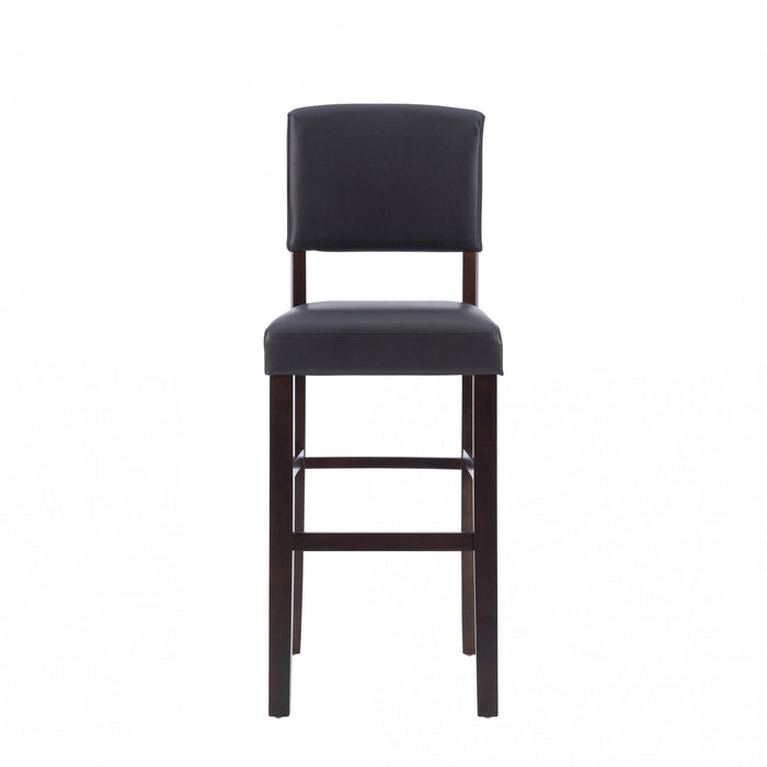 Monaco Faux Leather Barstool - Espresso