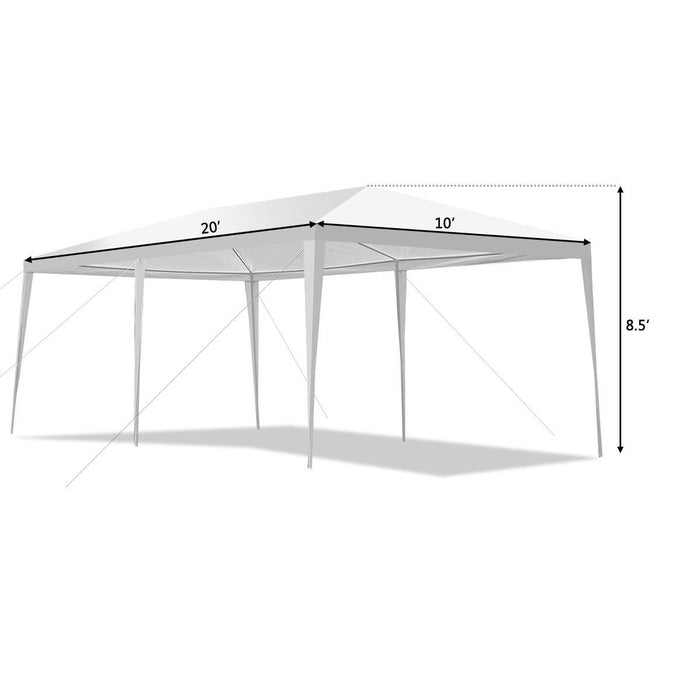 Costway 10'x20'canopy Party Wedding Tent Heavy Duty Gazebo Pavilion Cater Event Outdoor