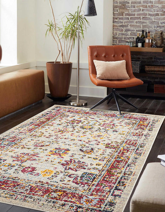 Jasmine Ivory Rug 5'0\" x 8'0\" 