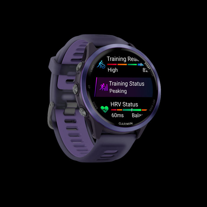 Garmin Forerunner 570 Smartwatch 47mm, Amoled, Indigo Aluminum, Purple/indigo, Gps Fitness Tracker, Running, 11-day Battery