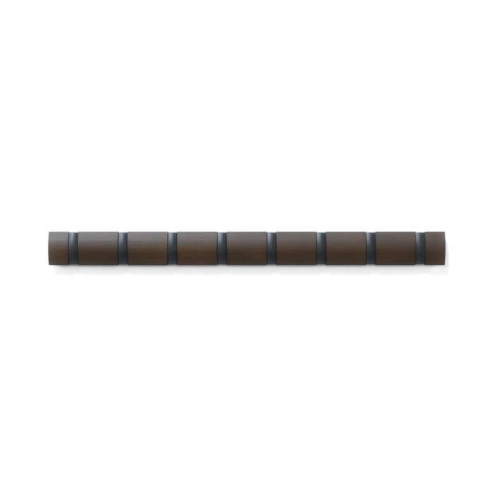 Umbra Flip Wall-Mounted Hooks - Black and Walnut