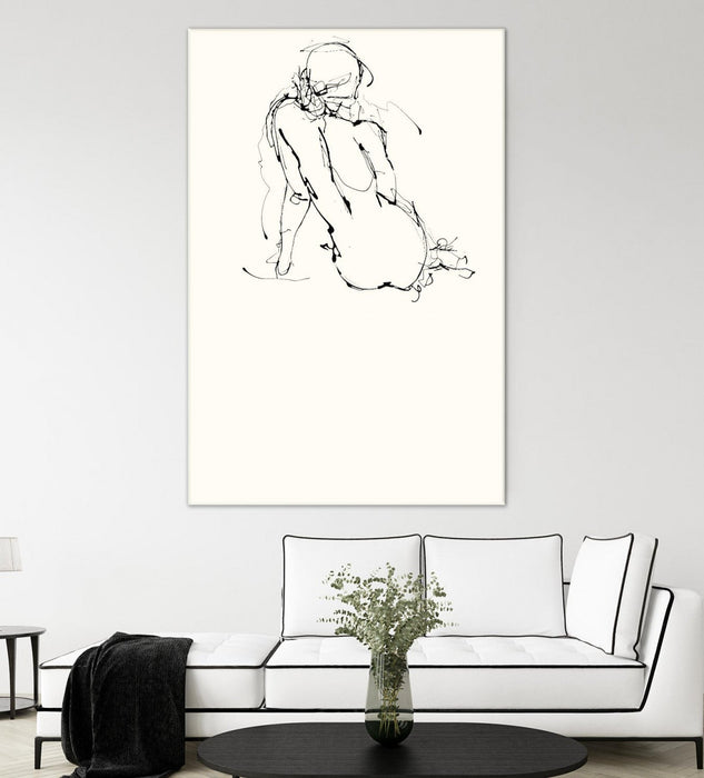 \"Contour Figure 4\" Giant Art 72x48 Wall Art
