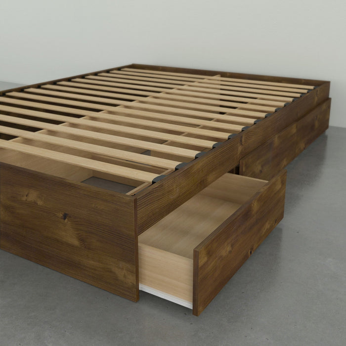Nordika Queen Platform Bed - Truffle 