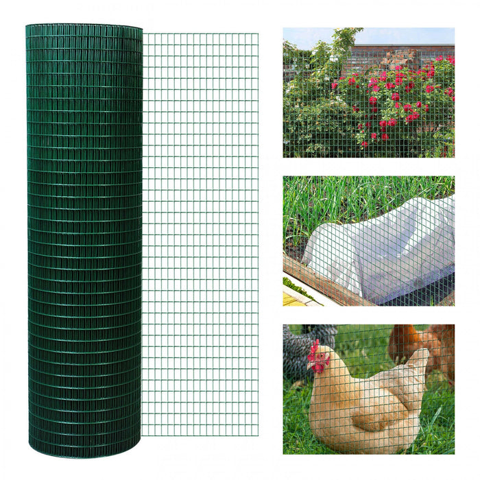 Pawhut Chicken Wire Fencing 98' X 3', 1\" X 0.5\" Rectangle Chicken Wire For Crafts Garden Poultry, Me