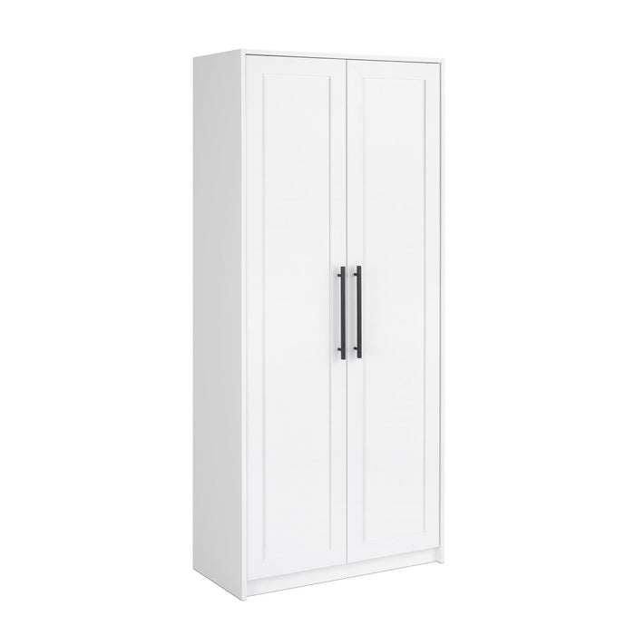 Elite Premium Home Accent Storage Cabinet with 5 Shelves - White