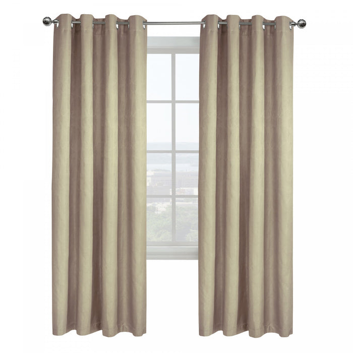 Thermaplus Ethan Linen Blackout Grommet Curtain Panel - 52 x 95