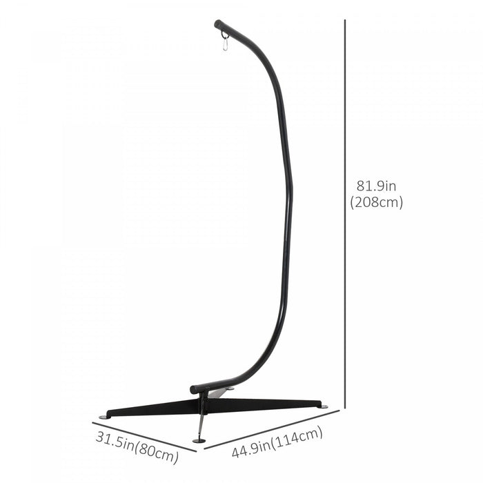 Outsunny Hanging Hammock Stand Hammock Chair Stand C Stand Steel Heavy Duty Stand For Hanging Hammoc