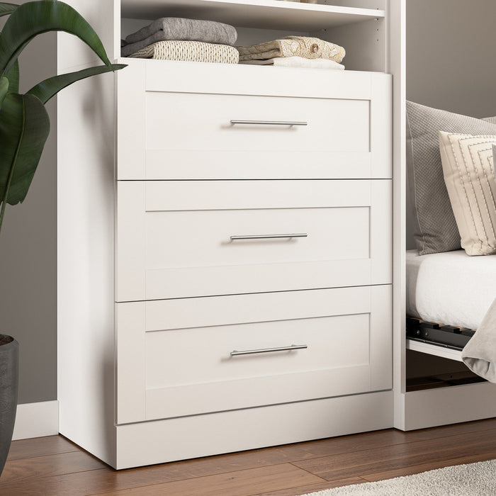 Bestar Pur 3 Drawer Set for 36 W Closet Organizer - White