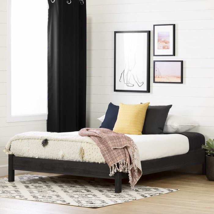 Step One Platform Bed - Gray Oak 