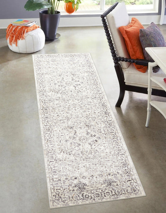 Mira Grey Rug 2'8\" x 8'2\" 