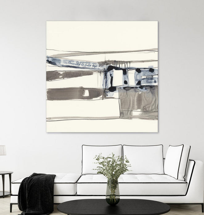 \"Stark Lines Ii\" Giant Art 72x72 Wall Art