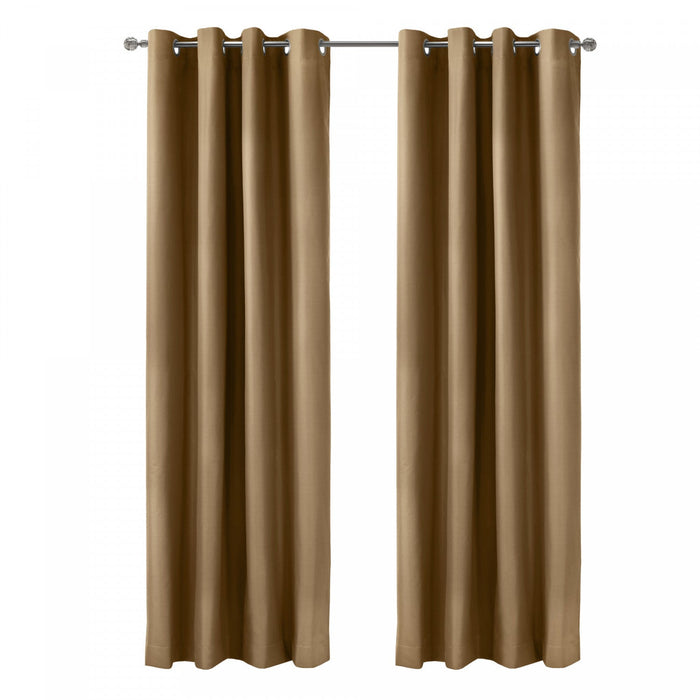 Thermaplus Alpine Sand Blackout Grommet Curtain Panel - 52 x 63