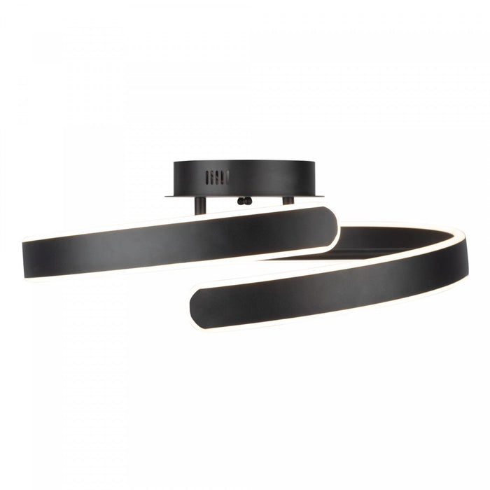 Sirius Collection Integrated LED Semi-Flush Mount - Black