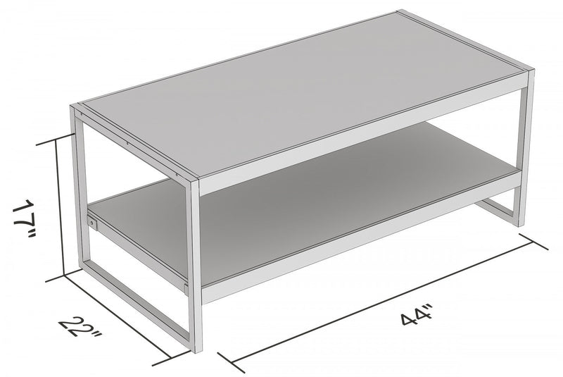 47” Coffee Table - Brown Reclaimed Wood 