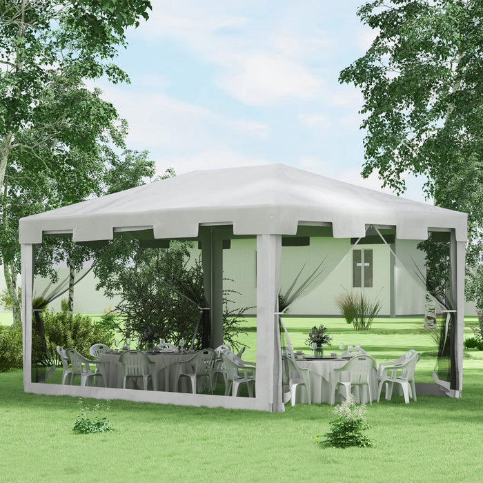 10x13ft Party Tent Wedding Gazebo Outdoor Waterproof Pe Canopy Shade