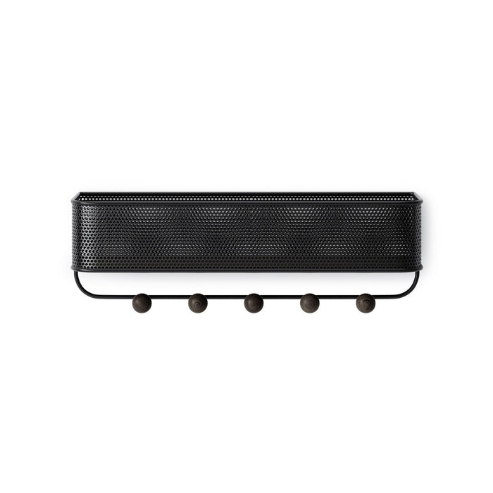 Umbra Estique Organizer Wall Hooks - Black and Walnut